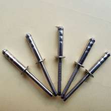 304 double-drum type blind rivet full stainless steel round head countersunk head double-drum core rivet double drum rivet folding tail pull rivet