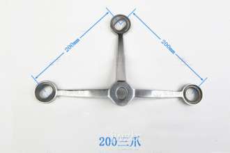 云连 驳接爪 幕墙爪 玻璃爪 爪件 200系列B型三爪304不锈钢 直销  钢丝绳配件