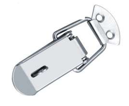 Customized universal luggage hardware buckle 304 stainless steel buckle toolbox lock flat mouth buckle J104