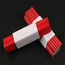 Black core big octagonal woodworking pencil All-red hexagonal pencil environmentally friendly oval pencil woodworking pencil