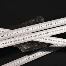 Stainless steel straight ruler thickened 15cm 50cm 1m 1.5m drawing steel metal stainless steel triangle ruler ruler straight ruler straight ruler