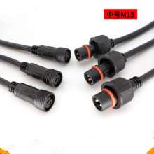Led waterproof male and female connector line solar light power cord 4-core waterproof connector male and female