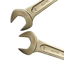 Shida knocks on the open-end wrench 60mm. Open-end wrench. Single-head wrench stay wrench 48613