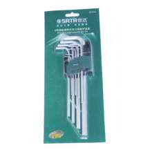 Star (SATA) Allen wrench. wrench. hardware tools. 9 pcs chrome vanadium steel extra long hexagon wrench set 09103A