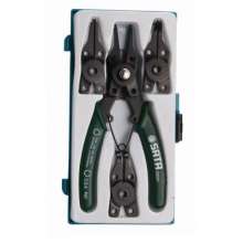Star card spring clamp. 5-piece circlip pliers set. pliers. Hardware tools 09251