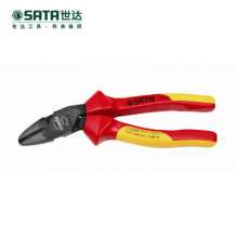 Shida (SATA) G series of labor-saving VDE insulation pressure clamp series. Inclined nose pliers 7 inch 72640