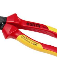 Star (SATA) insulated wire pliers vise. pliers. tool. Withstand voltage 1000V electrician pliers 7.5 inch 72655