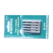 Star (SATA) 5-piece set of 6.3MM series 50MM long straight screwdriver head. Screwdriver 59316