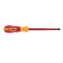 Star (SATA) G series three-color handle flat-blade insulated screwdriver screwdriver. hardware tools. 2.5X75mm 61314