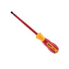 Star (SATA) G series three-color handle flat-blade insulated screwdriver screwdriver. hardware tools. 2.5X75mm 61314