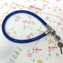 Cross wire lock 610 * 12 * 16mm universal bicycle lock anti-theft lock iron chain lock iron chain lock universal bicycle lock chain lock bicycle lock wire lock 1708