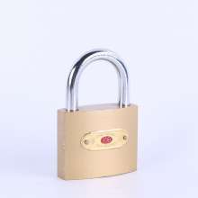 One-word imitation copper padlock Fir ring printed thickened one-word padlock Imitation copper anti-theft drawer door lock Multi-specification lock household small padlock