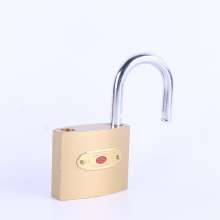 One-word imitation copper padlock Fir ring printed thickened one-word padlock Imitation copper anti-theft drawer door lock Multi-specification lock household small padlock