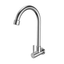 The tap is cold. faucet. Kitchen faucet. Wall-mounted 304 stainless steel sink kitchen sink universal balcony laundry pool
