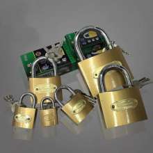 Word imitation copper padlock 32mm waterproof lock desktop computer case box lock padlock Pujiang factory approved