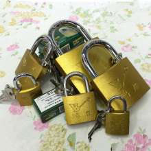 Iron-plated copper geese 38mm padlock, security anti-pry lock, universal single open padlock
