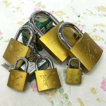 Hongyan iron copper plated stainless 50mm padlock security anti-pry lock single open padlock