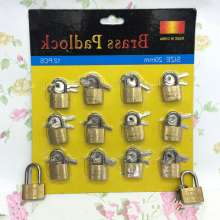 [Source copper padlock] 25mm pure copper lock dormitory mini lock student bag lock factory direct sales