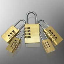 [Three-digit combination lock of origin] 283 luggage code padlock All copper gym code padlock manufacturer