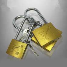 [Origin long beam padlock] Hongyan long padlock anti-pry iron lock head key door lock factory direct sales