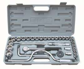 Factory direct sales 32-piece socket combination wrench. 32-piece combination socket. Black. White 32-piece large volume favorably