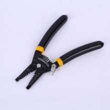 Strip the wire with a 7.5-inch bend. pliers. Wire stripper. Electrician tool cable crimping wire stripping knife manual wire stripping pliers