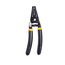 Strip the wire with a 7.5-inch bend. pliers. Wire stripper. Electrician tool cable crimping wire stripping knife manual wire stripping pliers