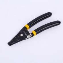 Strip the wire with a 7.5-inch bend. pliers. Wire stripper. Electrician tool cable crimping wire stripping knife manual wire stripping pliers