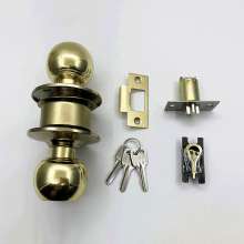 587PB gold ball lock indoor door lock bathroom lock room door lock exterior door lock ball lock