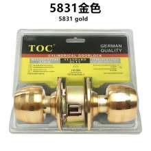 5831 gold shape lock indoor door lock bathroom lock room door lock exterior door lock ball lock