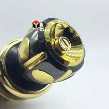 5886BN zinc alloy gold between guns shape lock indoor door lock bathroom lock room door lock exterior door lock ball lock