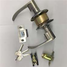 3518SS steel brushed zinc alloy handle ball lock zinc alloy gold between guns shape lock indoor door lock bathroom lock room door lock exterior door lock ball lock