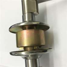 3518SS steel brushed zinc alloy handle ball lock zinc alloy gold between guns shape lock indoor door lock bathroom lock room door lock exterior door lock ball lock
