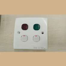 220V10A two single button switch with power indicator type 86 switch panel two switch with indicator double knife switch