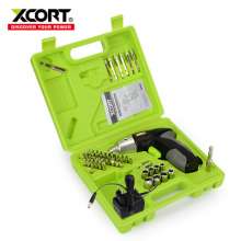 XCORT electric screwdriver set rechargeable drill home multi-function tool mini lithium battery screwdriver convenient