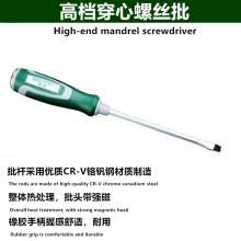 Bo-shi high-end through-head screwdriver dual-purpose massage handle screwdriver cross-shaped word for dual-purpose screwdriver household screwdriver