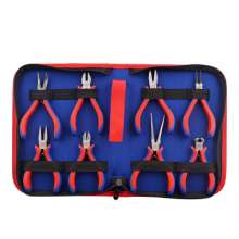 Small pliers group package DIY handmade needle nose pliers 5 inch jewelry jewelry Oxford cloth bag mini pliers set 8 sets