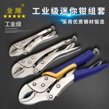 Golden Eagle Vigorous Pliers Set 5 Piece Set Square Mouth Round Mouth Round Mouth C-type Oxford Cloth Bag Vigorous Clamp Set Package