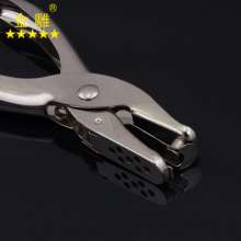 Gold carving punch pliers DIY tool punch single hole ticket checker 6mm aperture nickel-plated punch