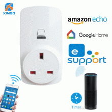 Smart WIFI socket British regulatory remote control switch echo alexa home British Hong Kong
