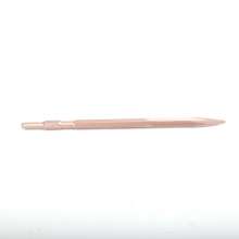 Electric hammer head chisels Cement wall punching pointed flat chisel square handle 14 hexagon × 250 pointed flat rose gold (square handle)