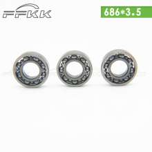 Supply miniature bearings 686 open type. Bearings. Hardware tools. Casters. 6 * 13 * 3.5 bearing steel high carbon steel. Direct supply from Zhejiang Cixi factory