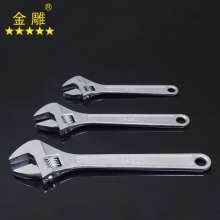 Gold carving electroplating adjustable wrench blackened wrench manual adjustable wrench adjustable wrench mechanical repair wrench