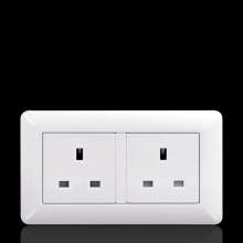British switch square plug socket 86 type British square foot square hole switch socket panel 13A British standard socket British standard socket British socket 13A square foot plug
