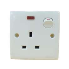 British switch square plug socket 86 type British square foot square hole switch socket panel 13A British regulatory socket British standard socket British socket 13A square