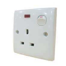 British switch square plug socket 86 type British square foot square hole switch socket panel 13A British regulatory socket British standard socket British socket 13A square