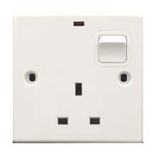 Switch 13A square foot socket British switch square plug socket 86 type UK square foot square hole switch socket panel 13A British standard socket British standard socket British socket 13A square foo