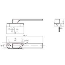 Factory direct door and window accessories / advanced door and window fork handle / high quality door and window handle / zinc alloy handle BH-070C