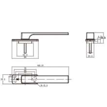 Aluminum alloy heat-insulated door handle for broken bridge / Zinc alloy transmission handle / casement window handle / flat handle FH-070I