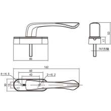 Aluminum alloy thermal break door and window handle / Zinc alloy swing door and window handle / Door and window handle handle / handle